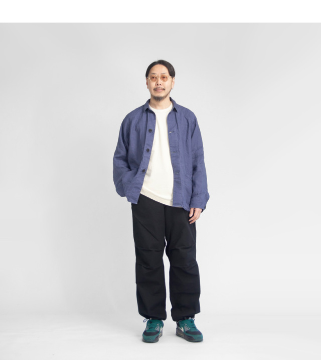 希少 ANACHRONORM 麻 ジャケット セットアップ　ダブル カバーオール 希少 ANACHRONORM 麻 ジャケット セットアップ ダブル