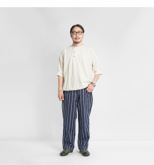 OMNIGOD オムニゴッド インディゴストライプ PWイージーパンツ