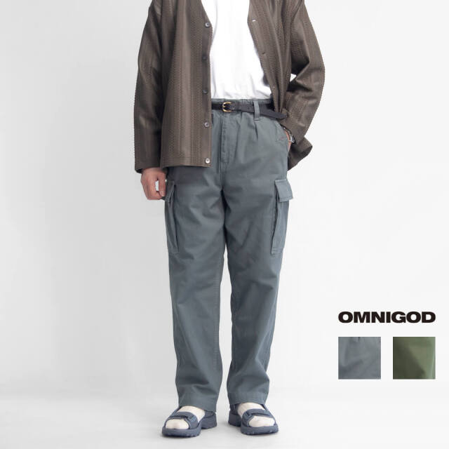 OMNIGOD オムニゴッド フレンチサージ ジャーマンイージーカーゴパンツ
