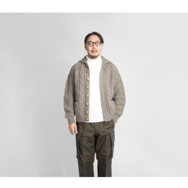 INVERALLAN インバーアラン 3A ARAN ハンドニットウール INVERALLAN インバーアラン 3A ARAN ハンドニットウール