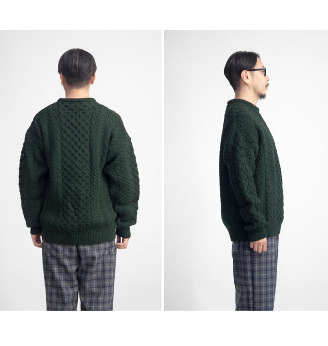 Aran Woollen Mills アランウーレンミルズ メリノウール100％ クルー