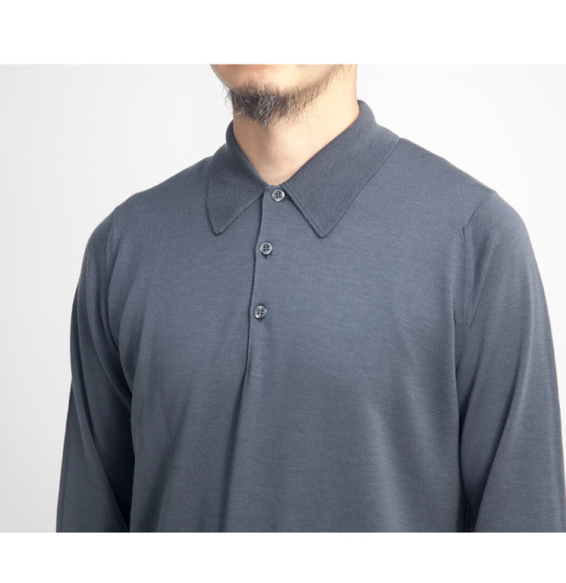 JOHN SMEDLEY ジョンスメドレー DORSET レトロポロ 長袖ニット  