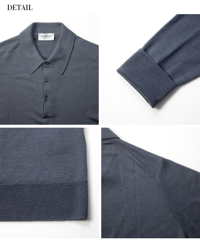 JOHN SMEDLEY ジョンスメドレー DORSET レトロポロ 長袖ニット  