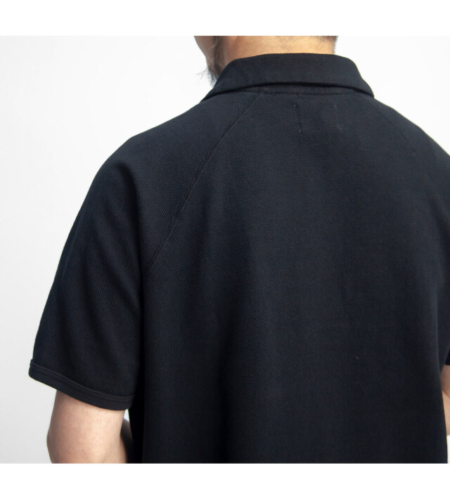 Kepani ケパニ スウェーデン鹿の子 スキッパーポロシャツ 日本製 メンズ