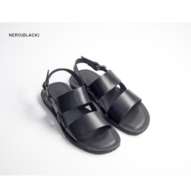 Nuovo Nicar ヌオヴォ二カール ダブルストラップ レザーサンダル