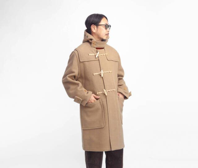 グローバーオール カシミア混 ダッフルコート イギリス製 トープ ベージュ 40 グローバーオール カシミア混 ダッフルコート イギリス製 トープ