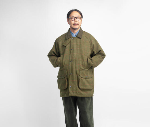 【SPECIAL 90’S】 STONE  ハンティングジャケット ROCKALL ロックオール SHOOTING ウールツイード 中綿 ハンティング