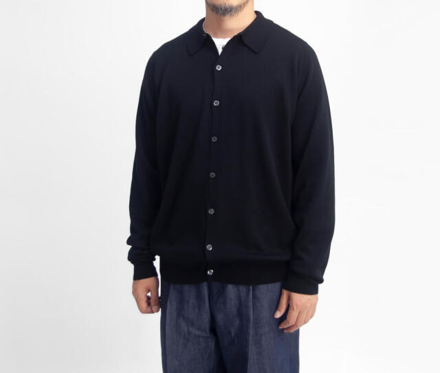 JOHN SMEDLEY TIBOR 24G EASY FIT カーディガン JOHN SMEDLEY ジョンスメドレー TIBOR ニットシャツカーディガン