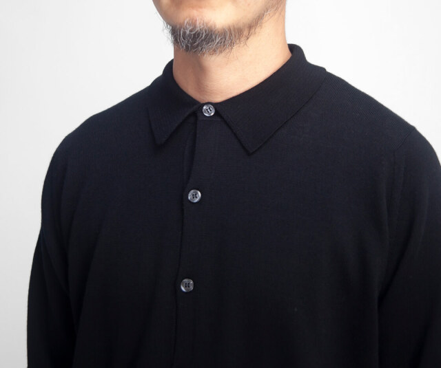 JOHN SMEDLEY ジョンスメドレー TIBOR ニットシャツカーディガン