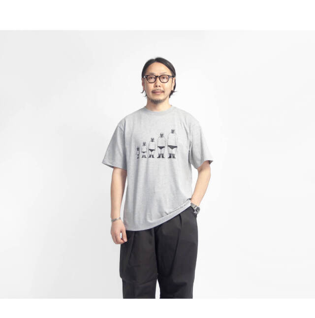 子煩悩レスラー 背比べファミリーTシャツ 親子コーデ