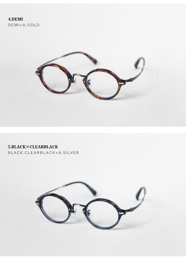 丹羽雅彦 THE291 NM-141 コンビ ラウンドフレーム 丸めがね 日本製  