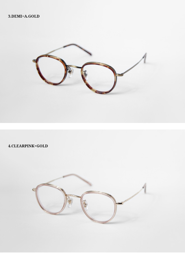 越前国 甚六作　EZ-021 伊達眼鏡 越前國甚六作 コンビネーション ボストンフレーム EZ-021 日本製