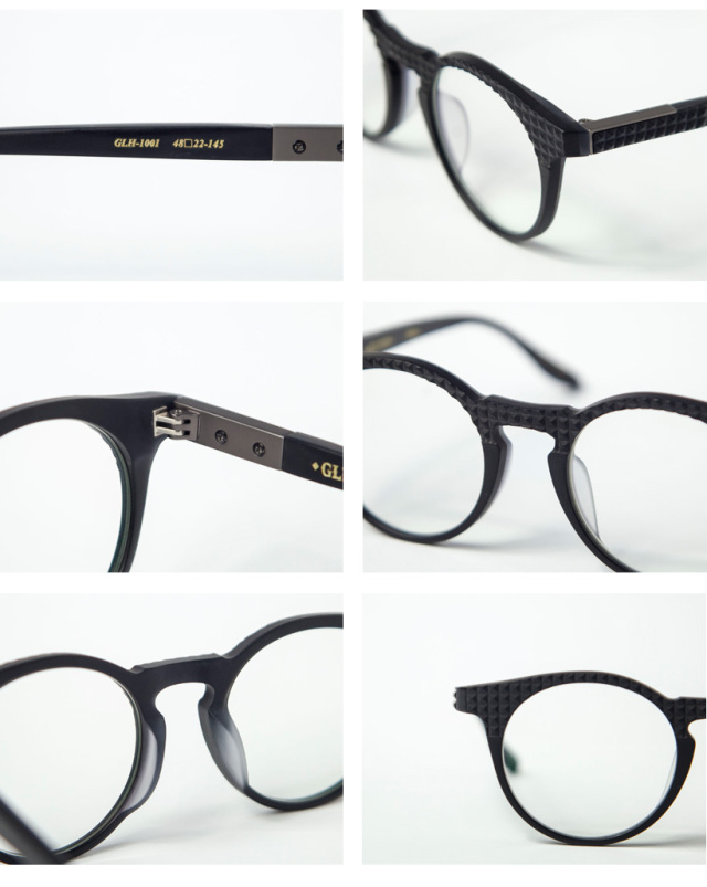 GLITCH グリッチ Pilton ピルトン glh-1001 ボストンフレーム 伊達 度付き