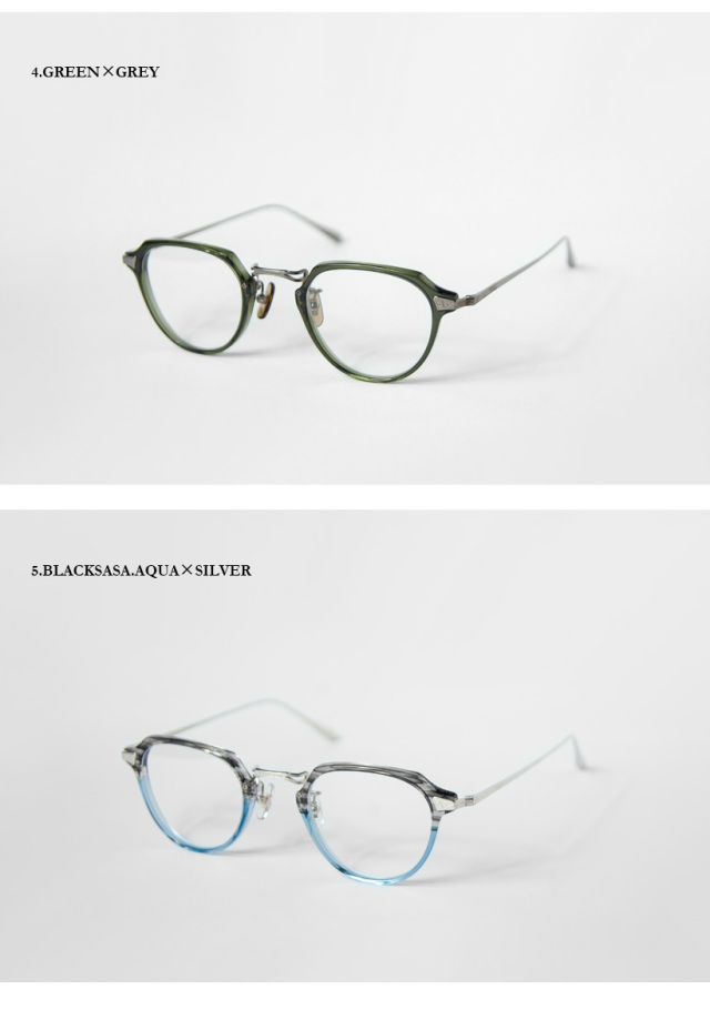 内藤熊八作 ボストンフレーム コンビネーション クラウンパント N-024