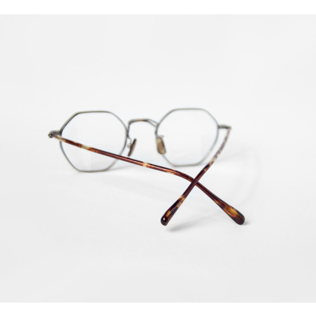 内藤熊八作 コンビネーション ポリゴンフレーム N-040 日本製 鯖江