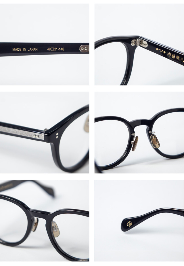 鯖江メガネフレーム、ボストン型 内藤熊八作 ボストンフレーム N-105 日本製 鯖江 メガネ 度付き 伊達