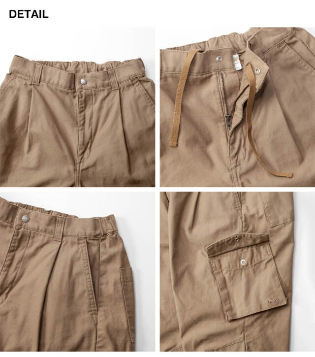 NANGA ナンガ バックサテンカーゴパンツ 裾ドローコード 日本製 レディース