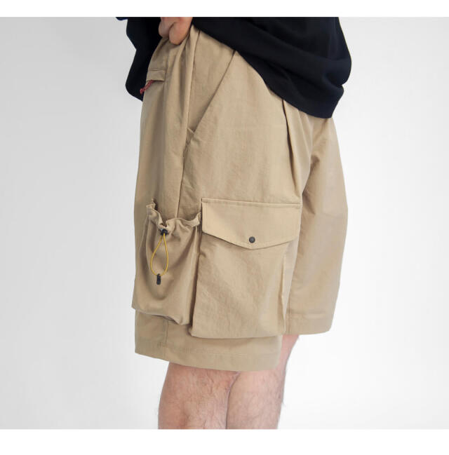 NANGA ナンガ ドットエア　ポケット　カーゴショーツ　ベージュ DotAirR UTILITY PK CARGO SHORTS （ドットエアユーティリティ