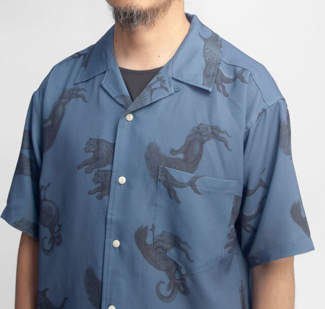 ナンガ　半袖シャツ　サルーシャツ　holi ホーリー　キャンプ　夏 NANGA ナンガ HOLI ホーリー サルーシャツ SALUD SHIRT オープンカラー