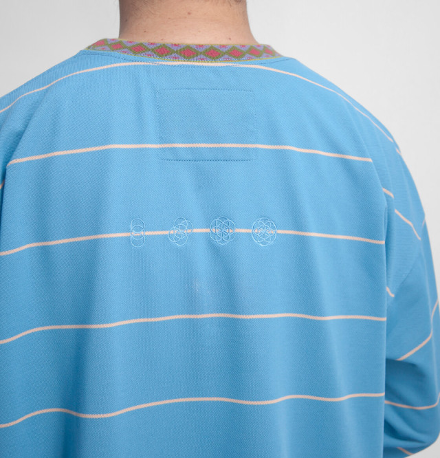 NANGA ナンガ HOLI ホーリー RINGER COLLAR PANEL L／S TEE リンガー