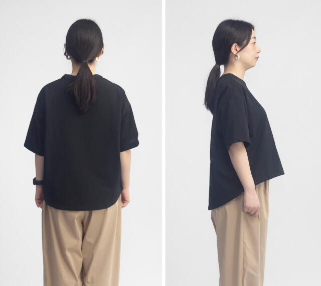 NANGA ナンガ 半袖 ドットエアコンフィ Tシャツ クルーネック 裾ドロー