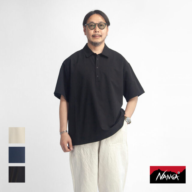 NANGA ナンガ DOTAIR COMFY POLO SHIRT ドットエアコンフィー