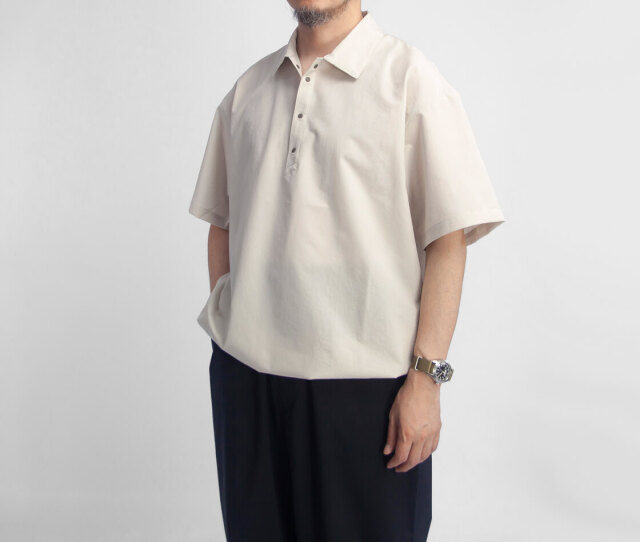 NANGA ナンガ DOTAIR COMFY POLO SHIRT ドットエアコンフィー