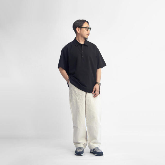 NANGA ナンガ DOTAIR COMFY POLO SHIRT ドットエアコンフィー