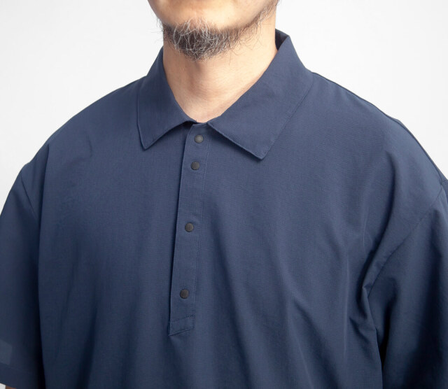 NANGA ナンガ DOTAIR COMFY POLO SHIRT ドットエアコンフィー