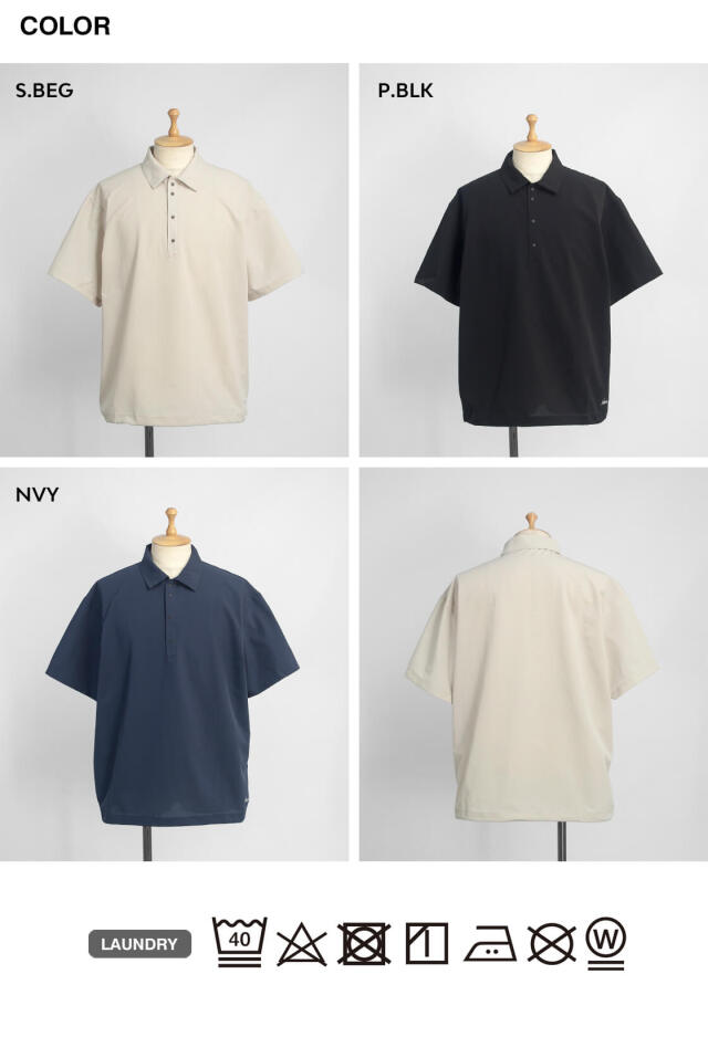 NANGA ナンガ DOTAIR COMFY POLO SHIRT ドットエアコンフィー