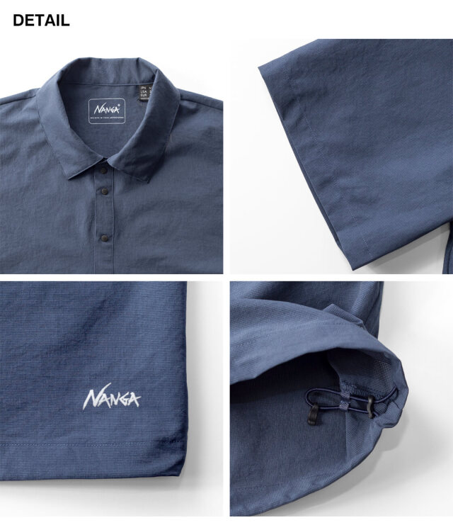 NANGA ナンガ DOTAIR COMFY POLO SHIRT ドットエアコンフィー