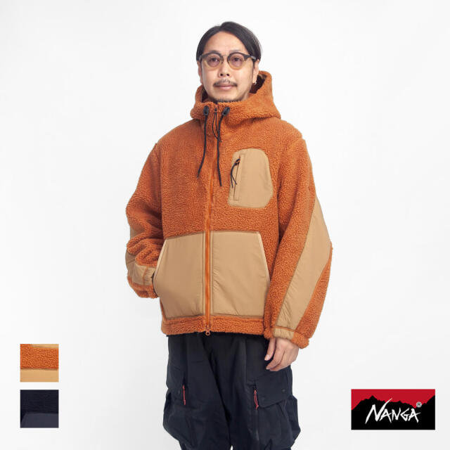 NANGA ナンガ ボアフリースフルジップパーカー メンズ