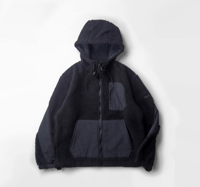 NANGA ナンガ ボアフリースフルジップパーカー メンズ