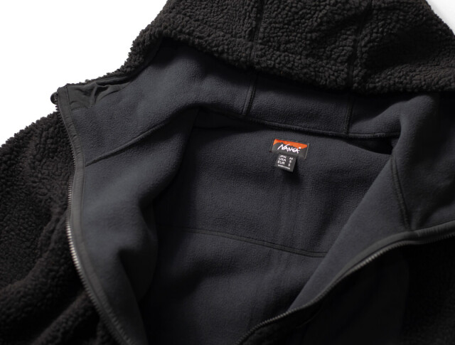 NANGA ナンガ ボアフリースフルジップパーカー メンズ