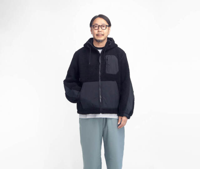 NANGA ナンガ ボアフリースフルジップパーカー メンズ