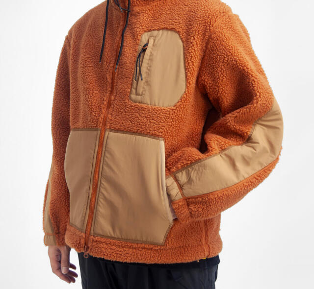 NANGA ナンガ ボアフリースフルジップパーカー メンズ