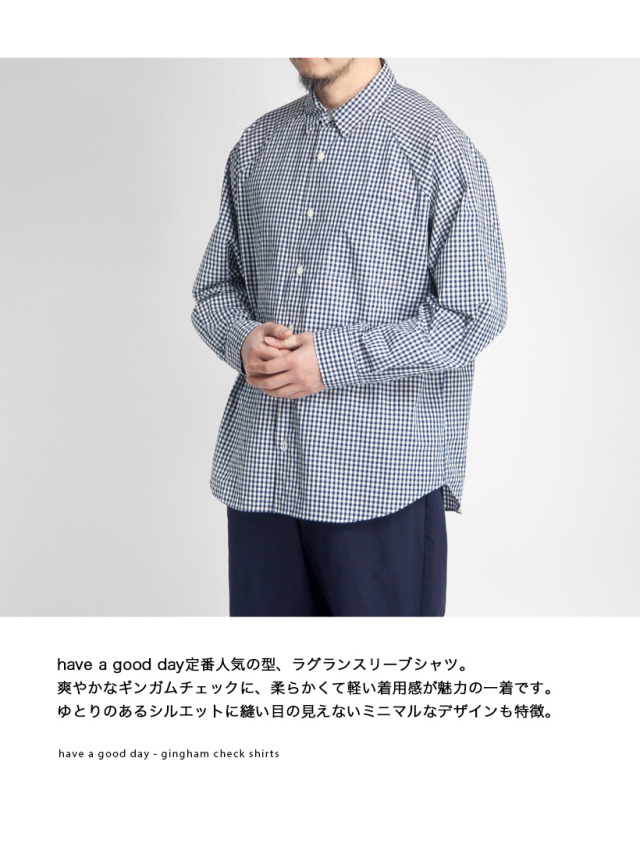 GOODENOUGH ギンガムチェックシャツ サイズ3