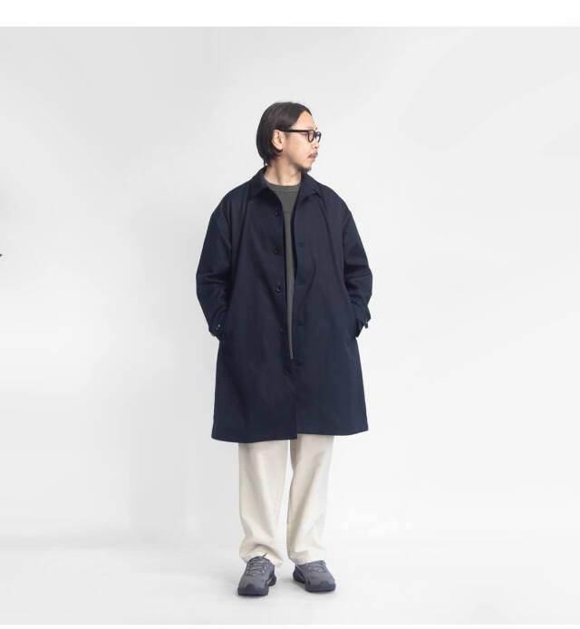 have a good day ハブアグッドデイ コットンギャバジン ステンカラー