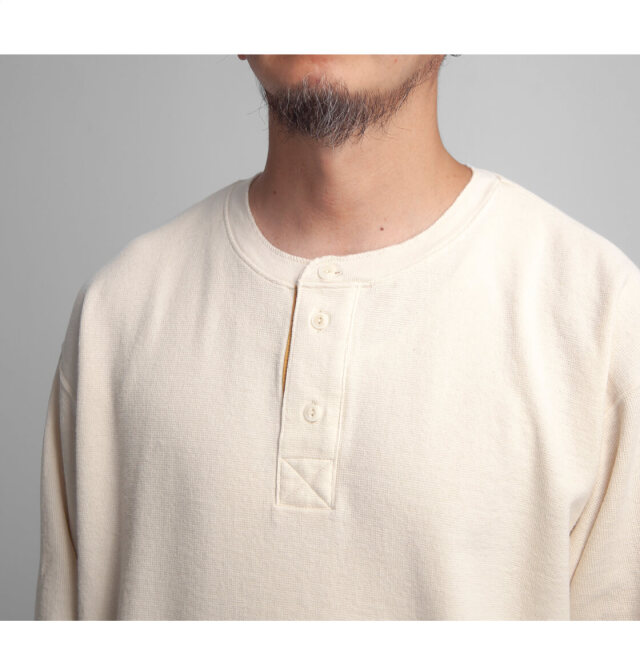 have a good day ハブアグッドデイ ワッフルサーマル ヘンリーネック