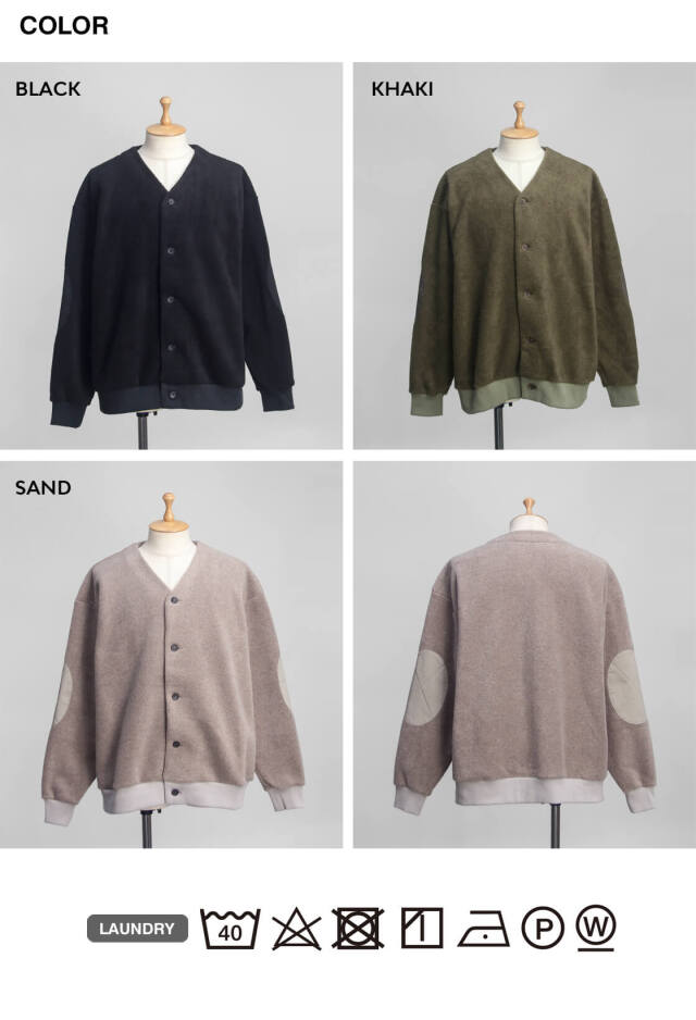 have a good day ハブアグッドデイ メルトンフリース カーディガン