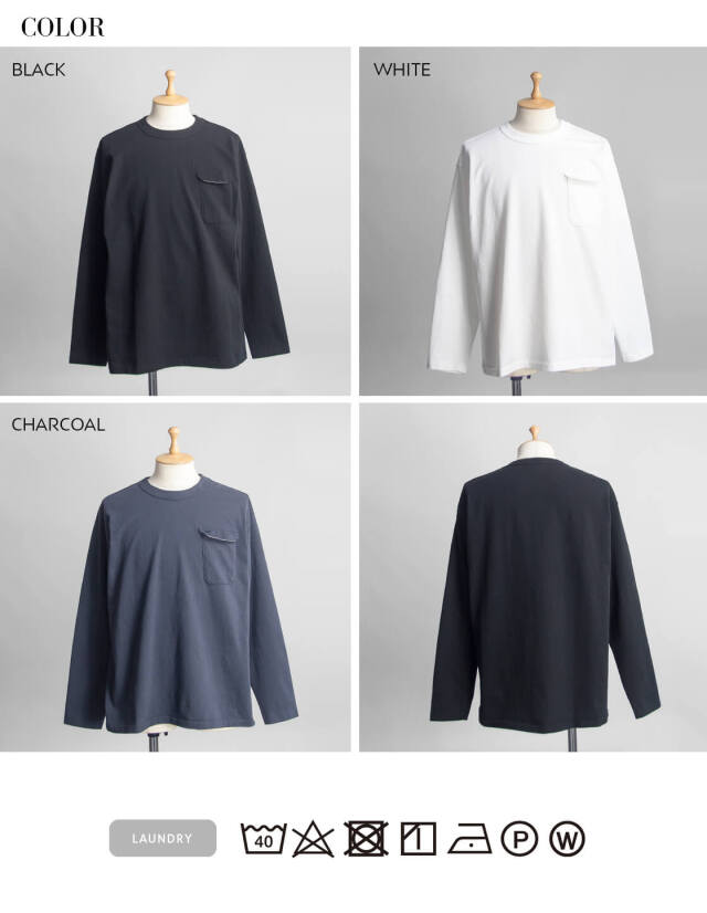 ヒューデイトゥイブニング 長袖Tシャツ 38 MENS】DRY DRAW CORD LONG SLEEVE T-SHIRTS ドライドローコードロング