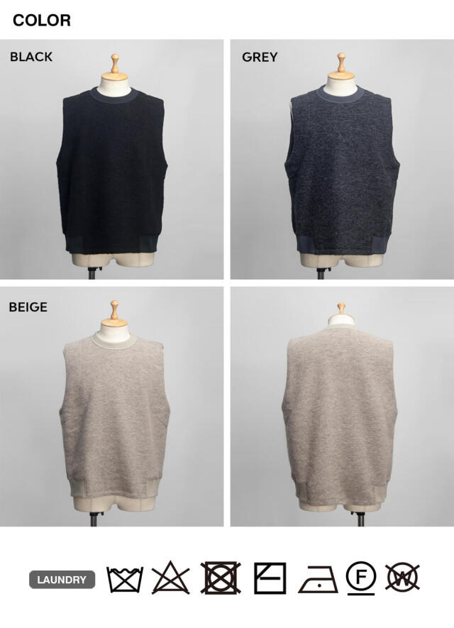 have a good day ハブアグッドデイ スライバーニット ウール ベスト