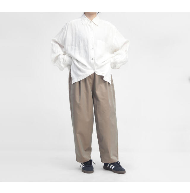 COMMENCEMENT コメンスメント ワイドパンツ 玉虫ツイル生地 日本製 C