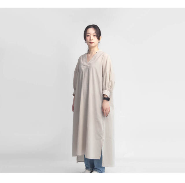 COMMENCEMENT コメンスメント スキッパー ワンピース コットン 日本製