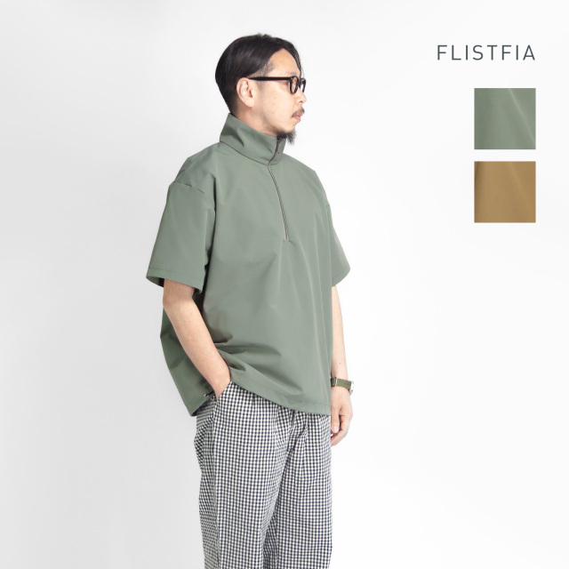 FLISTFIA フリストフィア 撥水ウェザークロス ハーフジッププル
