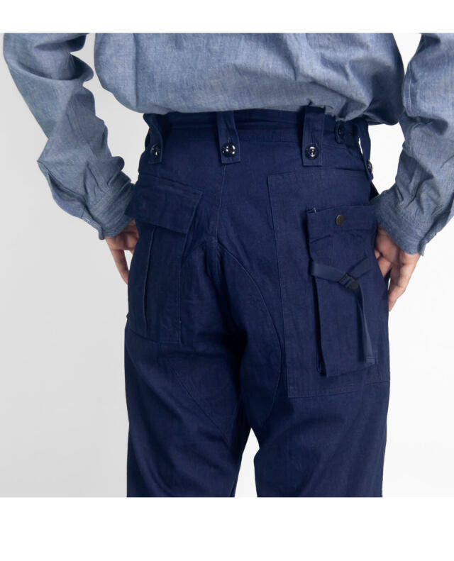 AFFA トラウザーパンツ 青 4ポケット AFFA トラウザーパンツ 青 4ポケット