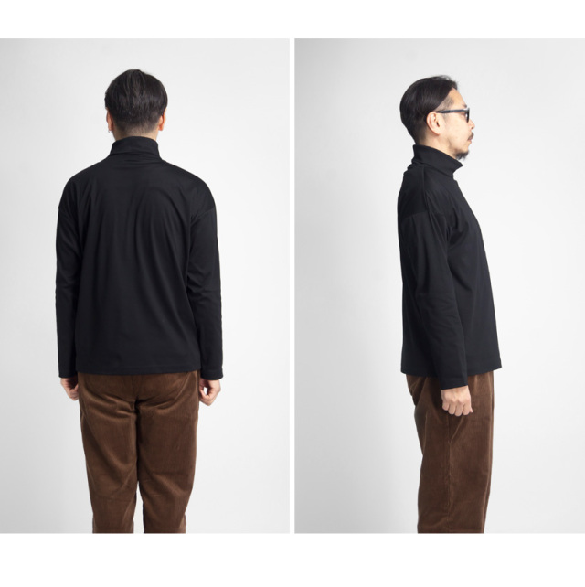 MHL 21SS ノーカラーシャツ　Mサイズ MHL./COTTON RAMIE POPLIN SS SHIRT WOMENS (PALE GREEN)