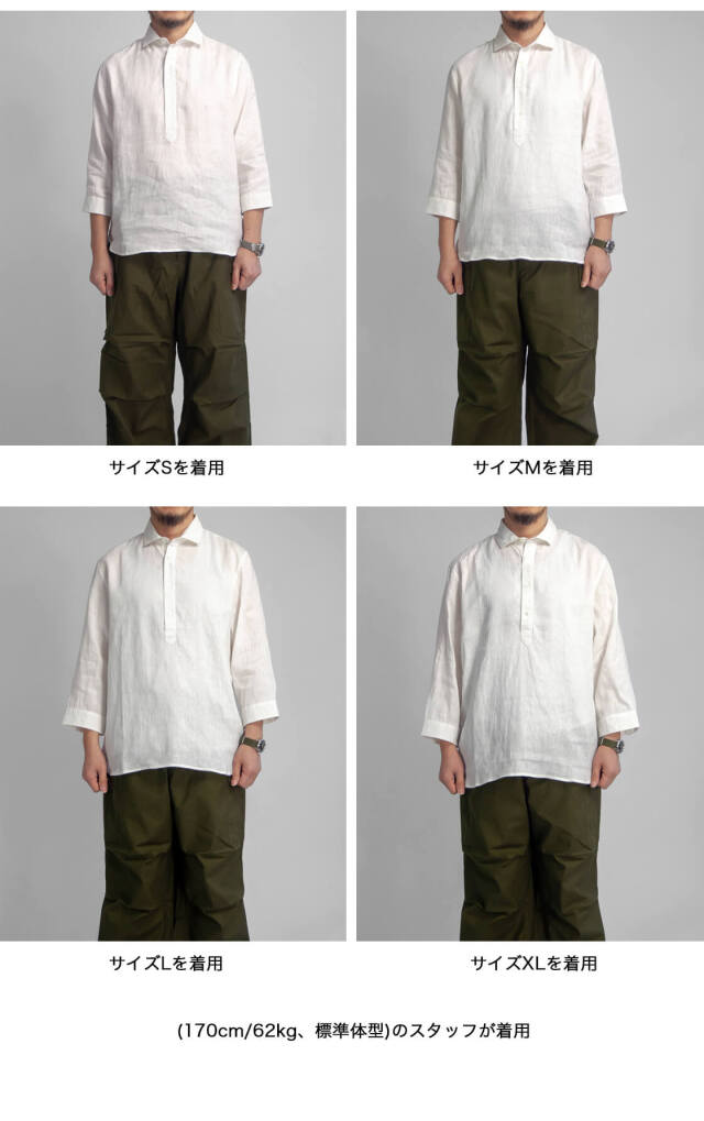 STILL BY HAND プルオーバーリネンシャツ STILL BY HAND / スティル バイ ハンド】 Pullover Linen Shirts