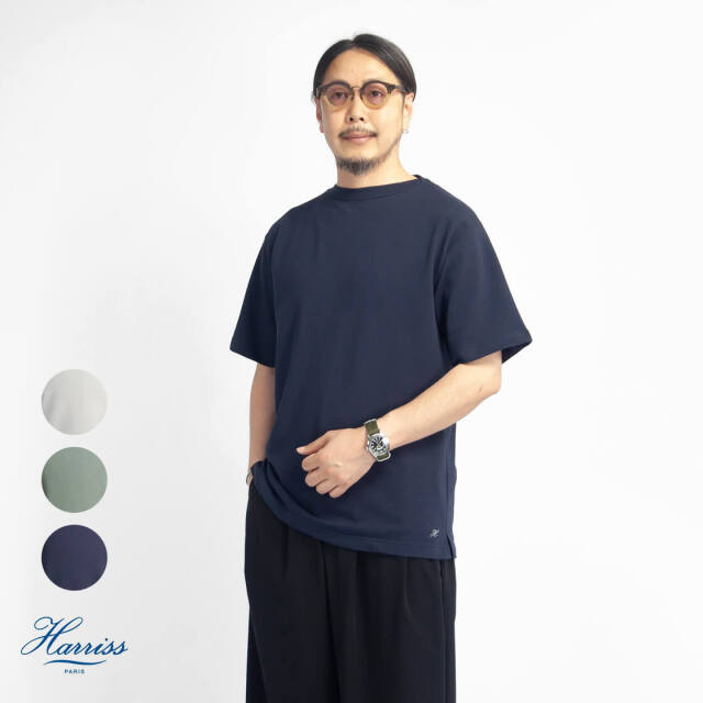 Harriss / ハリス ヴィンテージバスクシャツ Harriss ハリス ドライインレイ クロスボートネックTシャツ 日本
