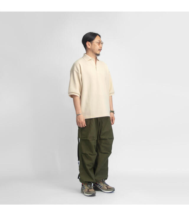 kno betta ベロア　シャツ Bettaku ベッタク 鹿の子 3タックポロシャツ 日本製 メンズ